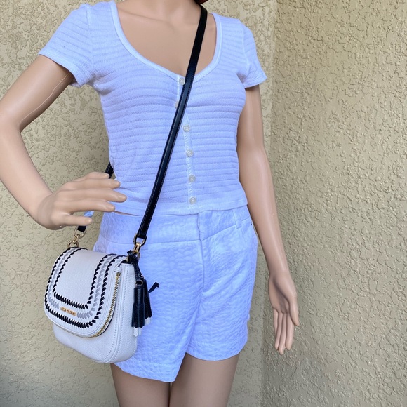 MICHAEL KORS BEDFORD SM FLAP XBODY LT CREAM MULTI - Picture 15 of 16